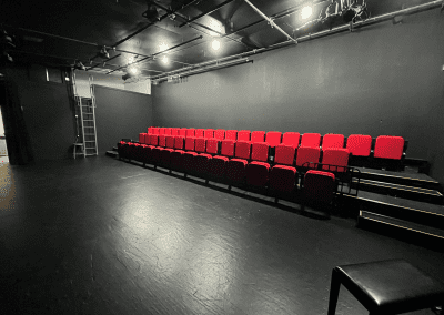 The Red Seats at the Madnani Theater for the Community, located in Hollywood